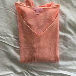 Lilly Pulitzer light orange beach sweater